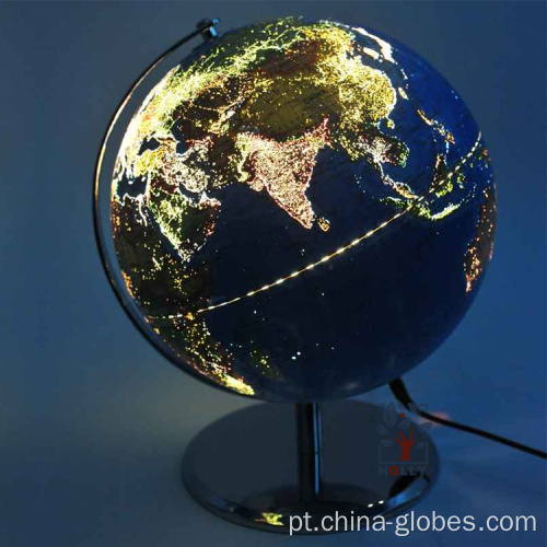 Lâmpada de mesa City Lights Globe para sala de crianças